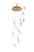 Elegant Lighting - 1012D20SG-01CR - LED Pendant - Avery - Satin Gold