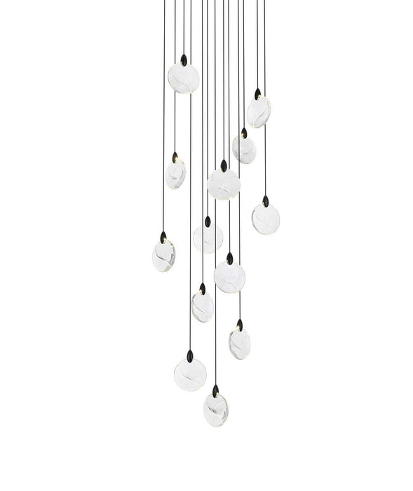 Elegant Lighting - 1012D24BK-01CR - LED Pendant - Avery - Black