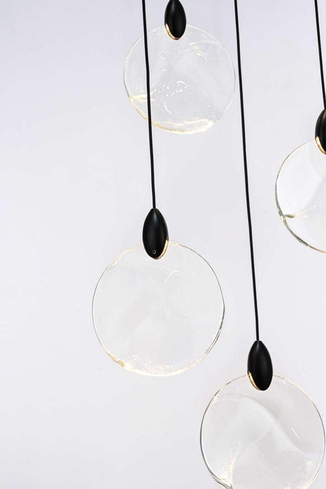 Elegant Lighting - 1012D24BK-01CR - LED Pendant - Avery - Black