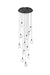 Elegant Lighting - 1012D24BK-01CR - LED Pendant - Avery - Black