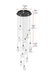 Elegant Lighting - 1012D24BK-01CR - LED Pendant - Avery - Black