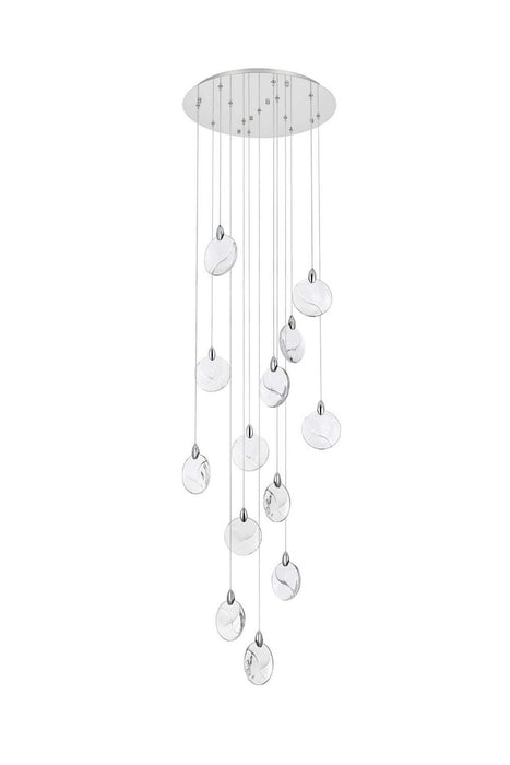 Elegant Lighting - 1012D24C-01CR - LED Pendant - Avery - Chrome