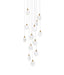 Elegant Lighting - 1012D24SG-01CR - LED Pendant - Avery - Satin Gold