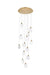 Elegant Lighting - 1012D24SG-01CR - LED Pendant - Avery - Satin Gold