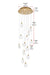 Elegant Lighting - 1012D24SG-01CR - LED Pendant - Avery - Satin Gold