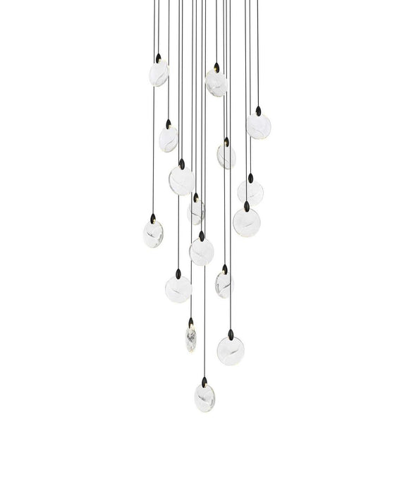 Elegant Lighting - 1012D28BK-01CR - LED Pendant - Avery - Black