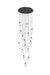 Elegant Lighting - 1012D28BK-01CR - LED Pendant - Avery - Black