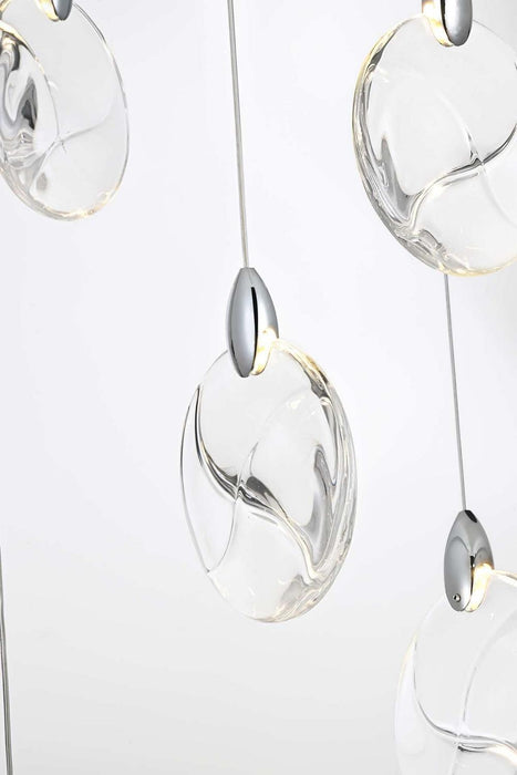 Elegant Lighting - 1012D28C-01CR - LED Pendant - Avery - Chrome