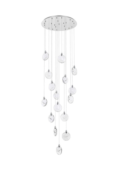 Elegant Lighting - 1012D28C-01CR - LED Pendant - Avery - Chrome
