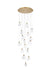Elegant Lighting - 1012D28SG-01CR - LED Pendant - Avery - Satin Gold