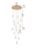 Elegant Lighting - 1012D28SG-01CR - LED Pendant - Avery - Satin Gold