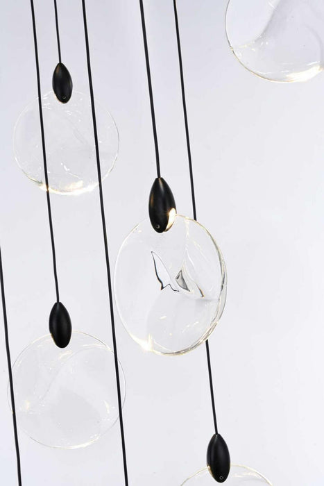 Elegant Lighting - 1012G32BK-01CR - LED Chandelier - Avery - Black