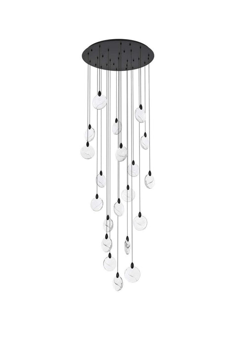 Elegant Lighting - 1012G32BK-01CR - LED Chandelier - Avery - Black