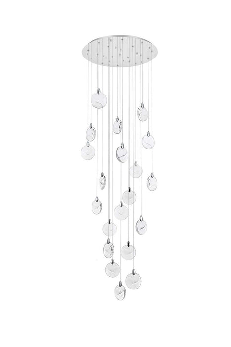 Elegant Lighting - 1012G32C-01CR - LED Chandelier - Avery - Chrome