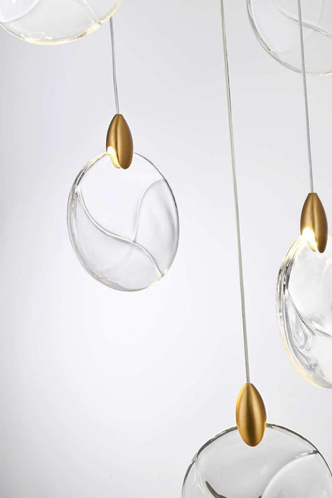 Elegant Lighting - 1012G32SG-01CR - LED Chandelier - Avery - Satin Gold