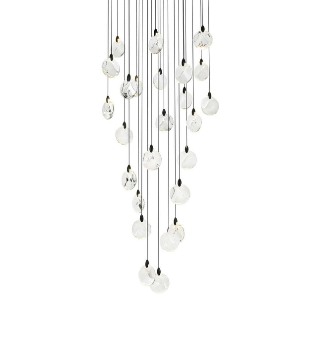 Elegant Lighting - 1012G36BK-01CR - LED Chandelier - Avery - Black