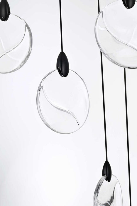 Elegant Lighting - 1012G36BK-01CR - LED Chandelier - Avery - Black