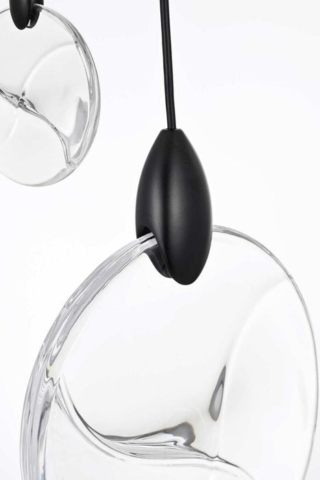 Elegant Lighting - 1012G36BK-01CR - LED Chandelier - Avery - Black