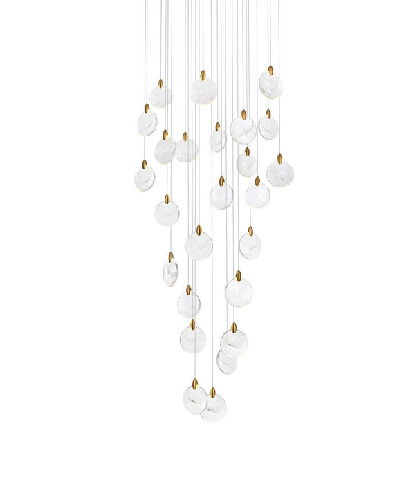 Elegant Lighting - 1012G36SG-01CR - LED Chandelier - Avery - Satin Gold