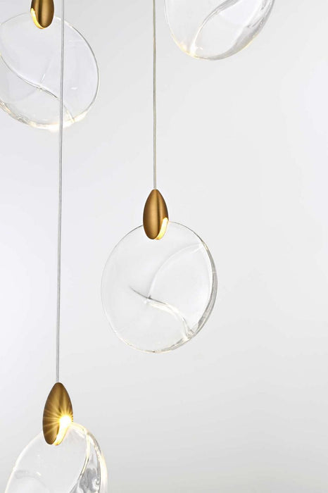 Elegant Lighting - 1012G36SG-01CR - LED Chandelier - Avery - Satin Gold