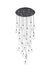 Elegant Lighting - 1012G42BK-01CR - LED Chandelier - Avery - Black