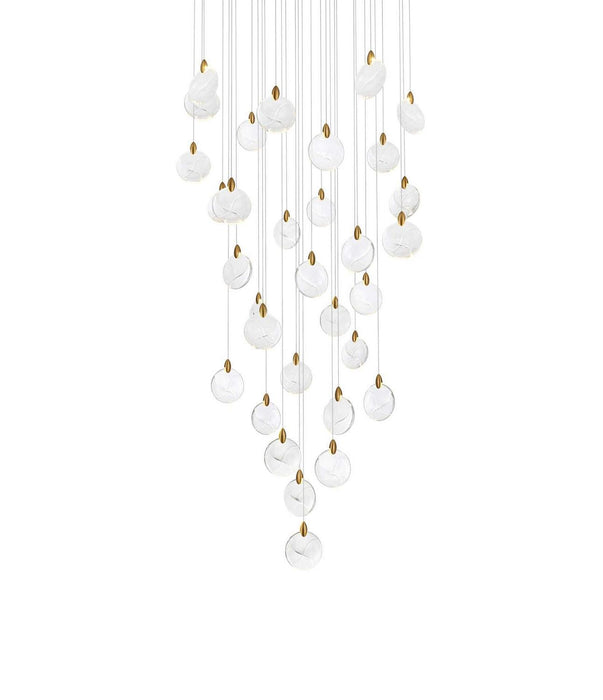 Elegant Lighting - 1012G42SG-01CR - LED Chandelier - Avery - Satin Gold