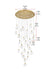 Elegant Lighting - 1012G42SG-01CR - LED Chandelier - Avery - Satin Gold