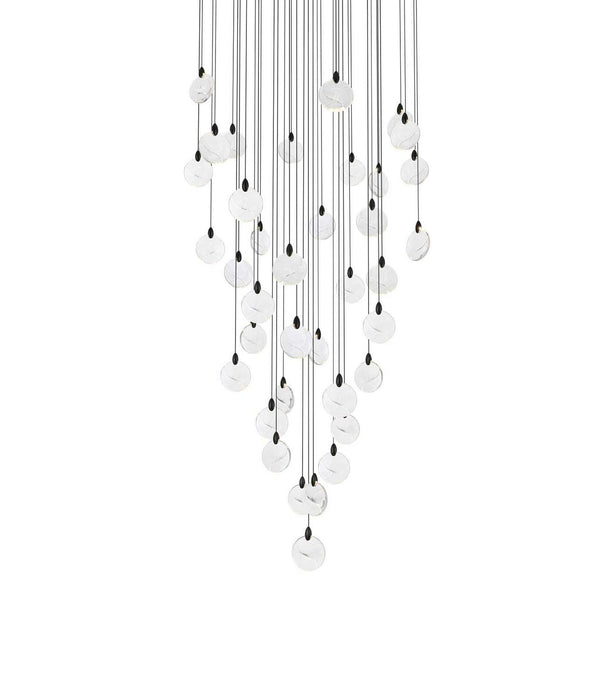Elegant Lighting - 1012G48BK-01CR - LED Chandelier - Avery - Black