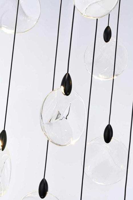 Elegant Lighting - 1012G48BK-01CR - LED Chandelier - Avery - Black