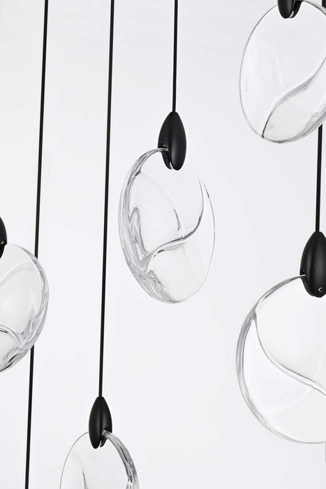 Elegant Lighting - 1012G48BK-01CR - LED Chandelier - Avery - Black