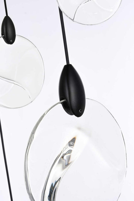 Elegant Lighting - 1012G48BK-01CR - LED Chandelier - Avery - Black