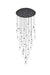 Elegant Lighting - 1012G48BK-01CR - LED Chandelier - Avery - Black