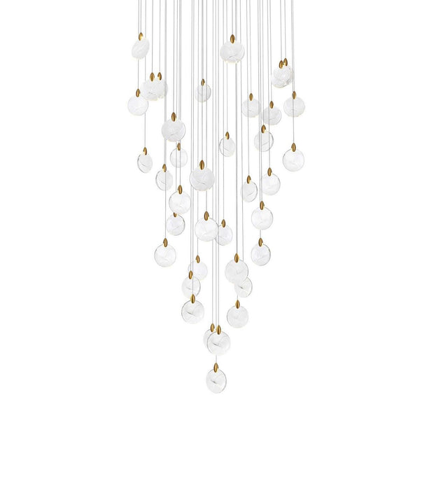 Elegant Lighting - 1012G48SG-01CR - LED Chandelier - Avery - Satin Gold