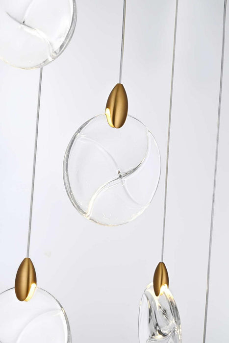 Elegant Lighting - 1012G48SG-01CR - LED Chandelier - Avery - Satin Gold
