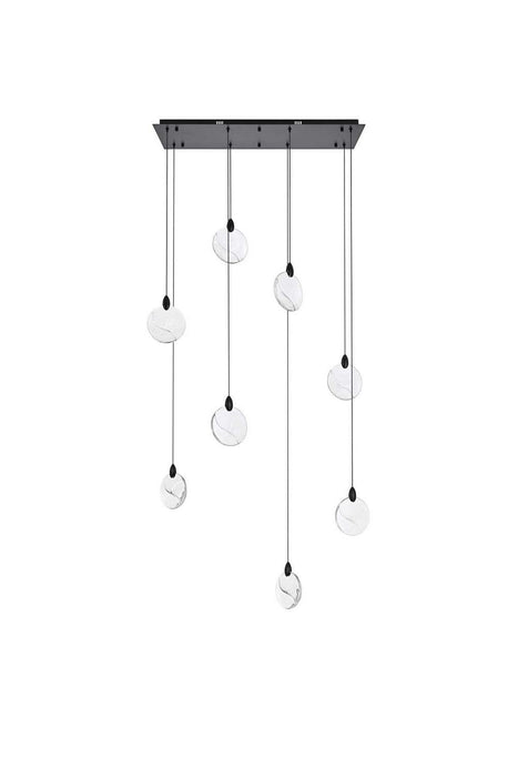 Elegant Lighting - 1012D36BK-01CR - LED Pendant - Avery - Black