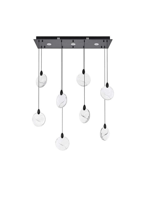 Elegant Lighting - 1012D36BK-01CR - LED Pendant - Avery - Black