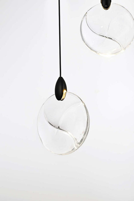 Elegant Lighting - 1012D36BK-01CR - LED Pendant - Avery - Black