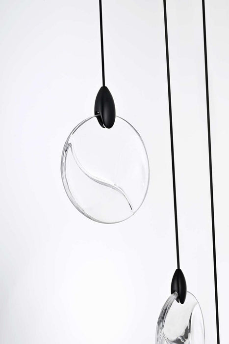 Elegant Lighting - 1012D36BK-01CR - LED Pendant - Avery - Black