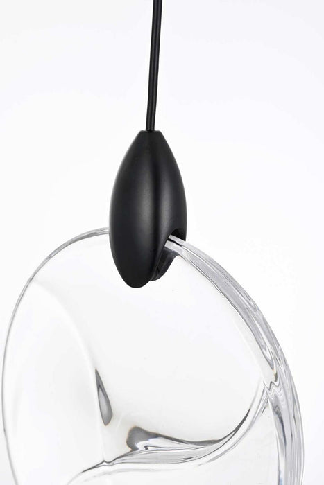 Elegant Lighting - 1012D36BK-01CR - LED Pendant - Avery - Black