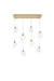 Elegant Lighting - 1012D36SG-01CR - LED Pendant - Avery - Satin Gold