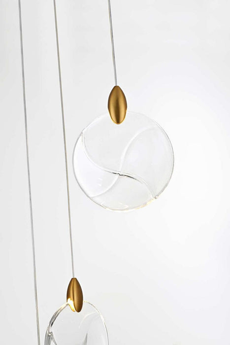 Elegant Lighting - 1012D36SG-01CR - LED Pendant - Avery - Satin Gold