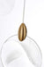 Elegant Lighting - 1012D36SG-01CR - LED Pendant - Avery - Satin Gold