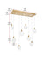 Elegant Lighting - 1012D36SG-01CR - LED Pendant - Avery - Satin Gold
