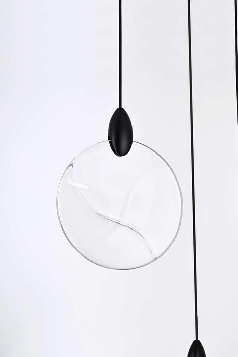 Elegant Lighting - 1012D42BK-01CR - LED Pendant - Avery - Black