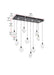 Elegant Lighting - 1012D42BK-01CR - LED Pendant - Avery - Black