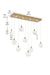 Elegant Lighting - 1012D42SG-01CR - LED Pendant - Avery - Satin Gold