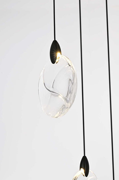 Elegant Lighting - 1012S16BK-01CR - LED Pendant - Avery - Black