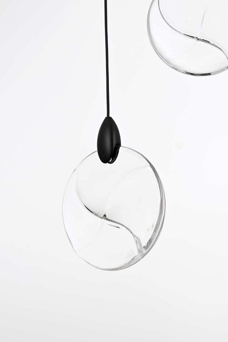 Elegant Lighting - 1012S16BK-01CR - LED Pendant - Avery - Black