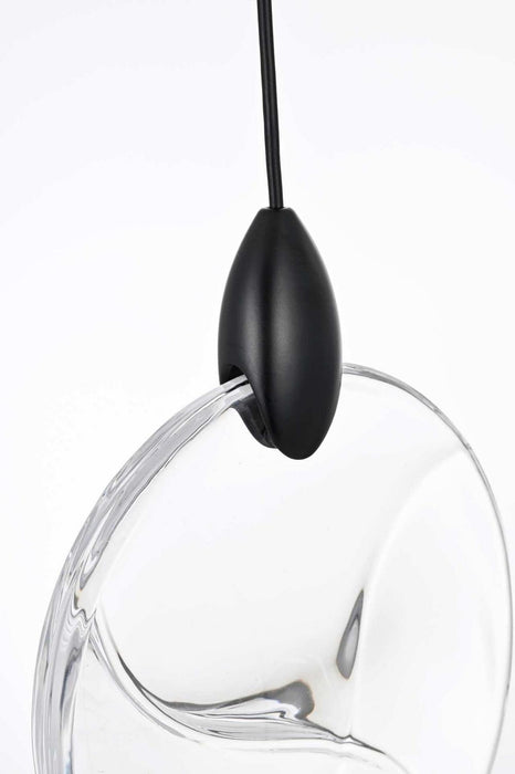 Elegant Lighting - 1012S16BK-01CR - LED Pendant - Avery - Black