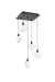 Elegant Lighting - 1012S16BK-01CR - LED Pendant - Avery - Black